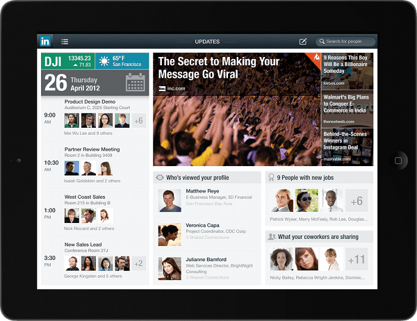 LinkedIn iPad app: Netwerken via je iPad - Frankwatching ...
