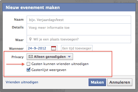 Juiste instellingen Facebook Privacy