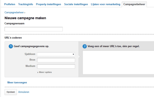 screenshot campagnebeheer