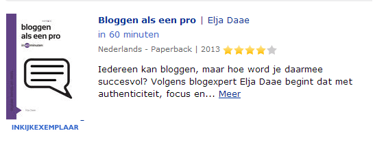 Rating reviews wordt weergegeven in zoekresultaten Bol.com.