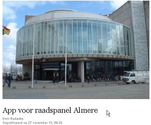 Raadspanel Almere sindskort ook via een app in te vullen