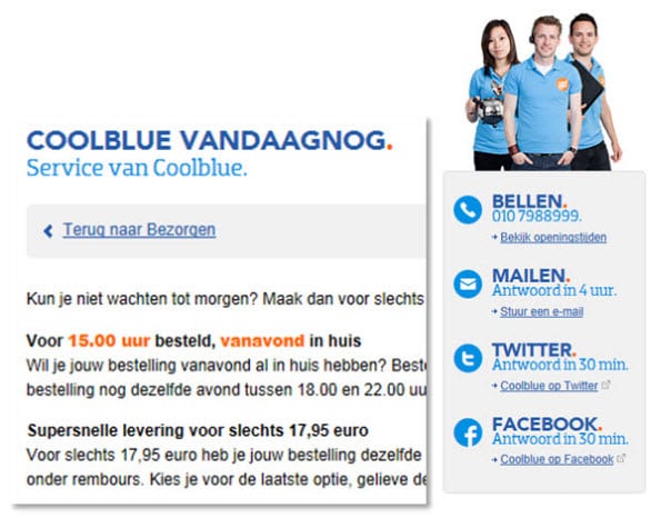 De snelheid van Cooblue