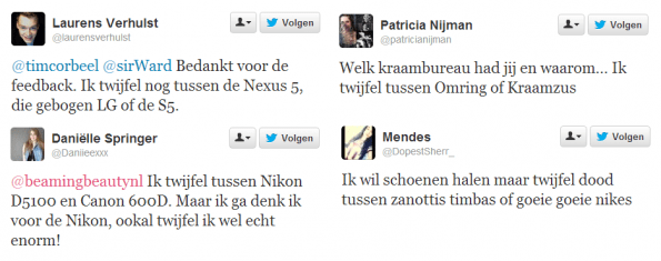 Twijfel op Twitter