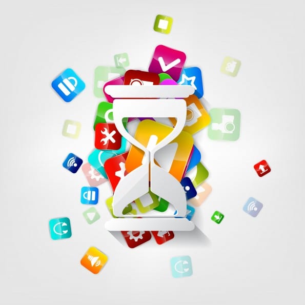 Application button.Social media.Cloud computing.