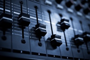 Sound mixer control panel