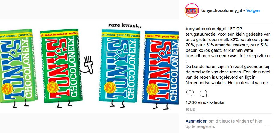 haren in Tony's Chocolonely