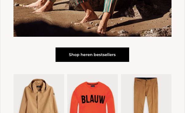 Voorbeeld van een call-to-action in een e-mailcampagne.