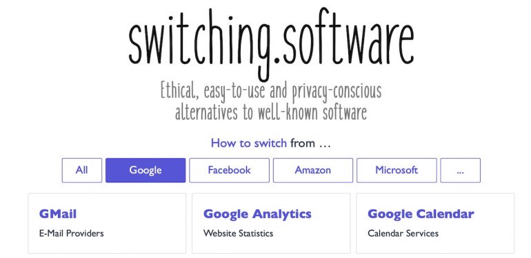 Switching software.