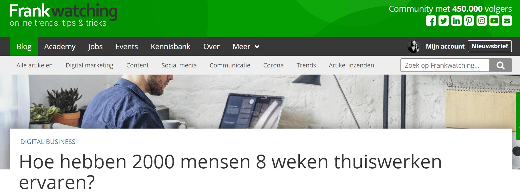 Frankwatching als voorbeeld.