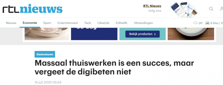 RTL nieuws schrijft over een trending topic.