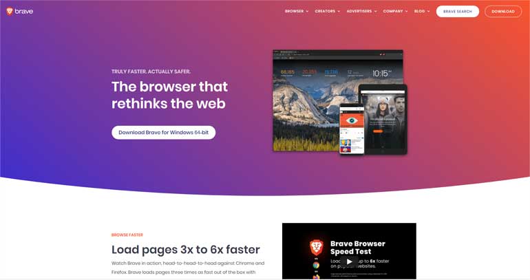 Brave browser.