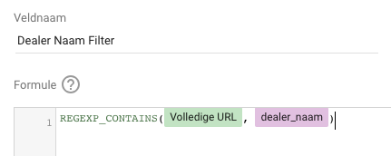 Aangepast veld maken in Google Looker Studio